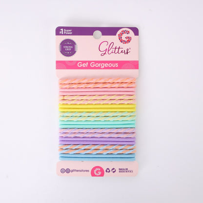 Color Twirl Hair Ties Set