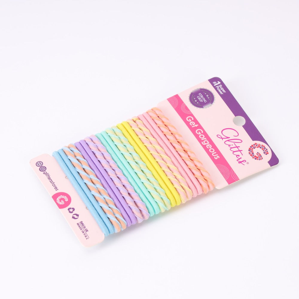 Color Twirl Hair Ties Set
