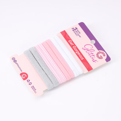 Metallic Pink Hair Ties