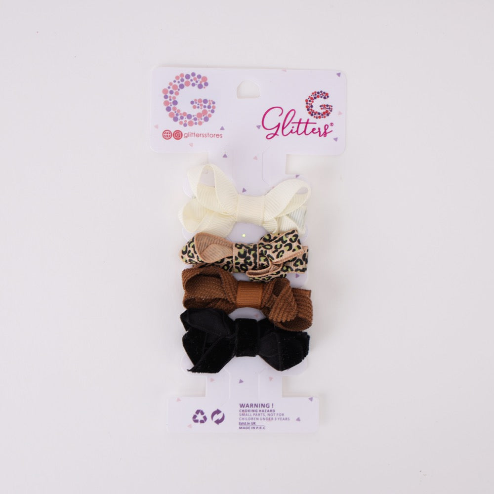 Brown Leopard Shades Bow Set