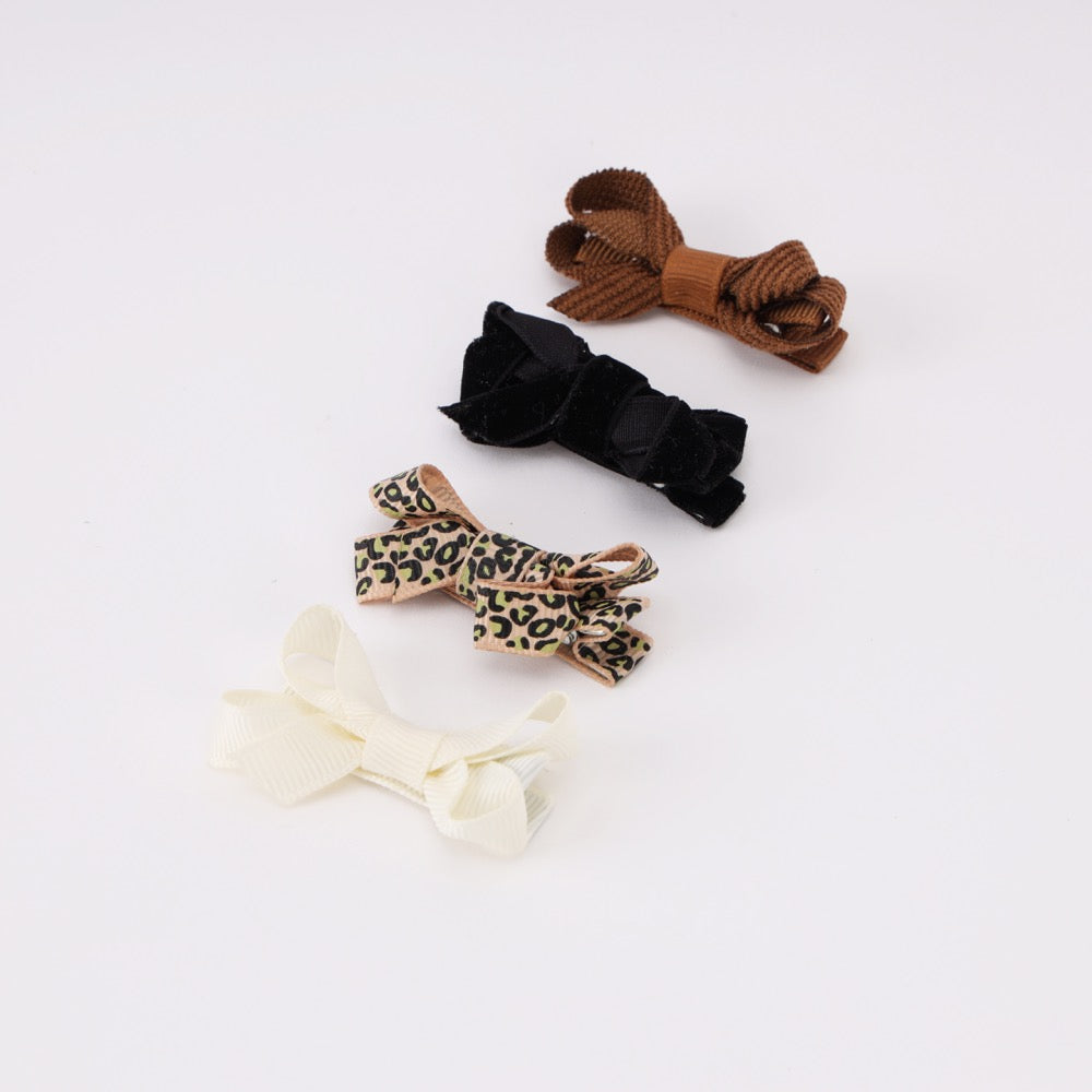 Brown Leopard Shades Bow Set
