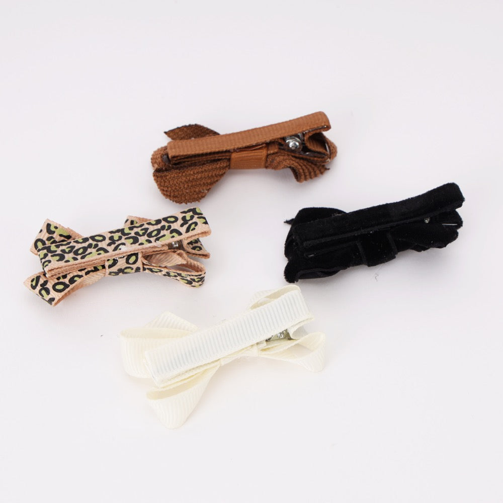 Brown Leopard Shades Bow Set