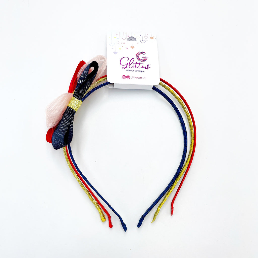 Tricolor Bow HairBands