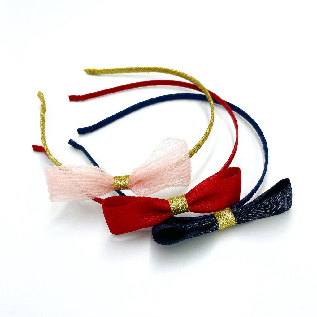 Tricolor Bow HairBands