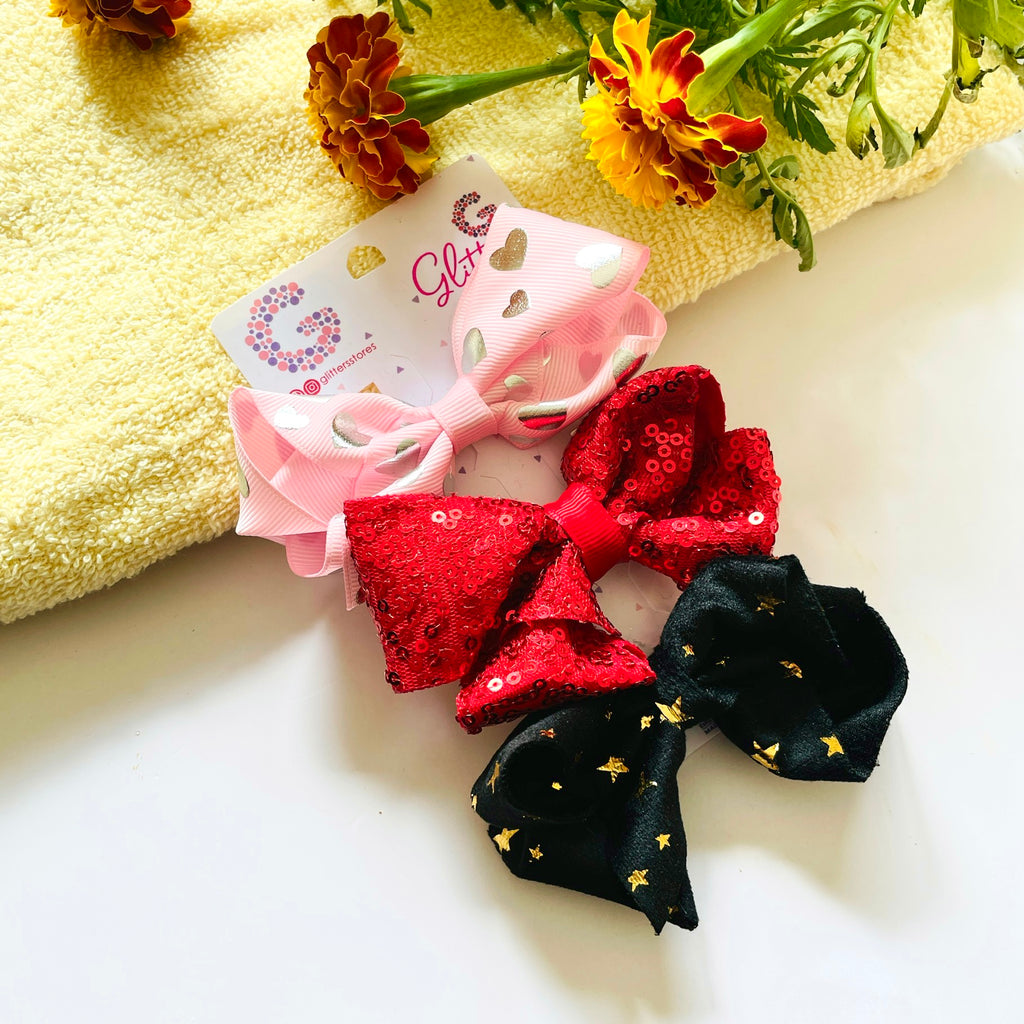 Glimmer Bow Clips