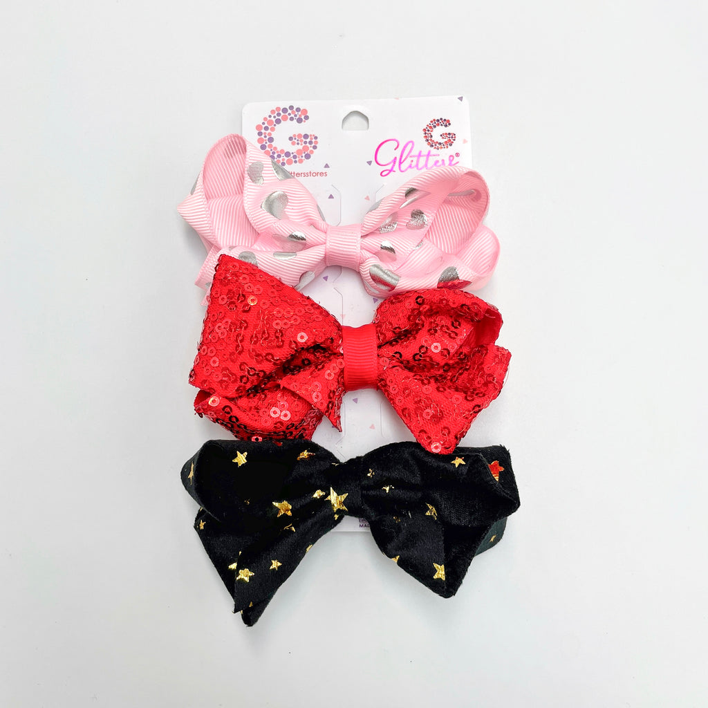 Glimmer Bow Clips