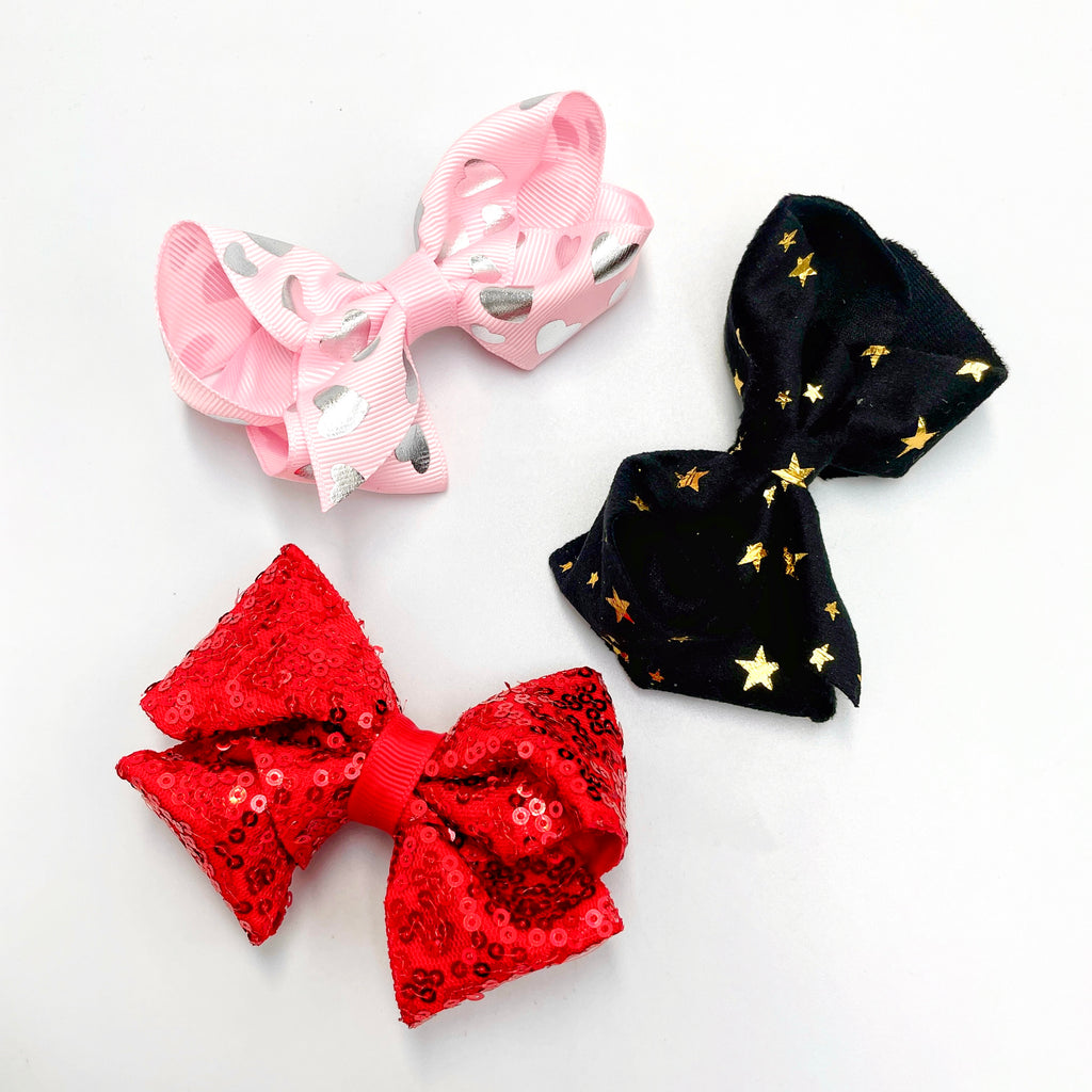 Glimmer Bow Clips
