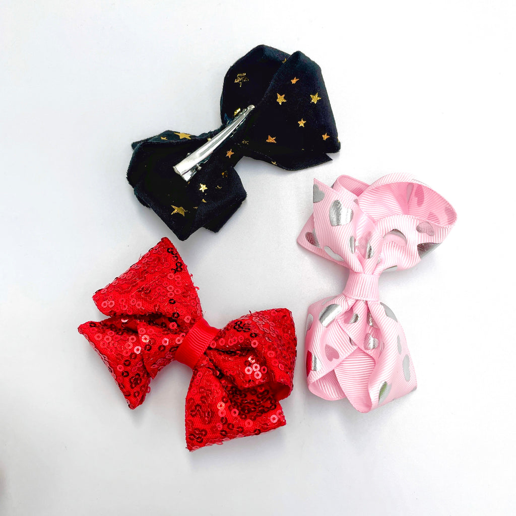 Glimmer Bow Clips